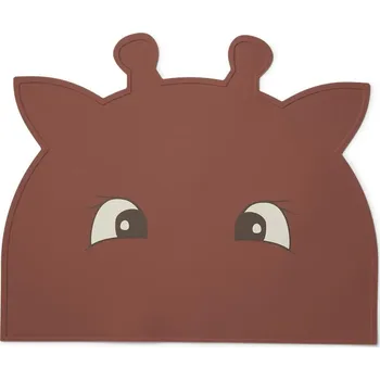 NUUROO Silikonové prostírání Albert Giraffe Mahogany