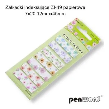 Set školních potřeb Zakładki indeksujące 12x45mm 7x20szt papierowe