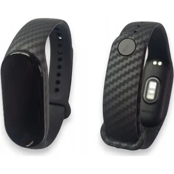Řemínek na hodinky Řemínek Náramek pro Xiaomi Mi Band 7 - Nový Barevný Řemínek - Karbonový Odstín
