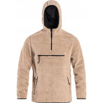 Pánská mikina Mikina fleecová Brandit Teddyfleece Worker Pullover Fleecová Mikina Coyote S