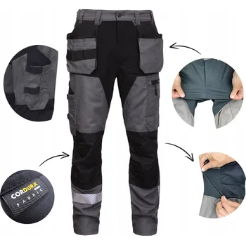 Pánské kalhoty Dlouhé pracovní kalhoty BoSafety Mashuo Plus vel. 56