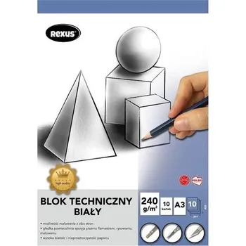 Set školních potřeb Blok techniczny A3/10K biały Premium (pl, 2000, Beniamin)
