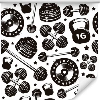 Fototapeta Tapeta pro teenagery Činky, závaží, sportovní tyče