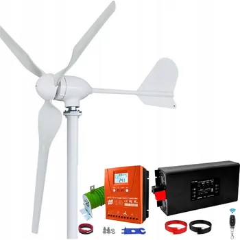 Průmyslové topidlo Větrná elektrárna 2000 W s hybridním Bluetooth regulátorem