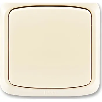 tlačítko ABB Elektropraga Jablonec Přepínač IP 44, zapuštěný s krytem a rámečkem, ř.6 slonovina 3558A-06940 C Tlačítko