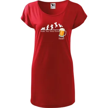 Dámské tričko DOBRÝ TRIKO Dámské tričko/šaty Týden Velikost: XL, Barva: Červená