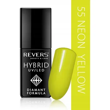 Lak na nehty Hybridní lak barevný lak Revers Odstíny žluté a zlaté