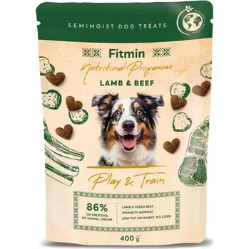Pamlsek pro psa Fitmin NP Play and Train Lamb & Beef výcvikový pamlsek 400 g