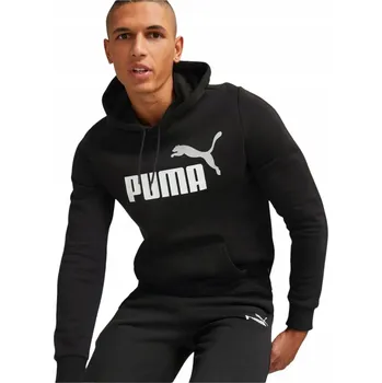 Pánská mikina PUMA PÁNSKÁ MIKINA S KAPUCÍ ESS+ 2 Colour Big rL , černá