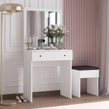 Toaletní stolek Kalune Design Anabella bílý