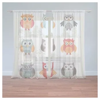 Záclona Záclony Sovy: 2ks 150x250cm (cs, Sablio)