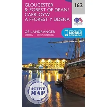 Encyklopedie Gloucester & Forest Of Dean [EN] (2019, Skládaná mapa, Ordnance Survey)