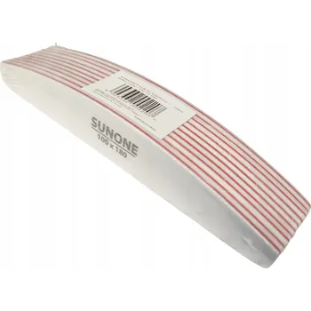 10 X pilník na nehty SUNONE tvar loďka 100/180 bílý