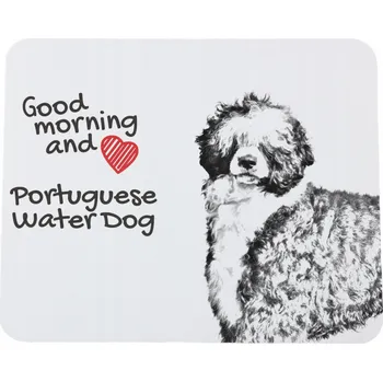 Obraz Portugalský vodní pes podložka pod myš s fotkou psa, s Vaší fotografií