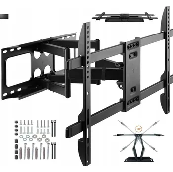 Televizní držák OTOČNÝ POHYBLIVÝ DRŽÁK NA TELEVIZOR DO 70 PALCŮ HISENSE, PEVNÝ NÁSTĚNNÝ