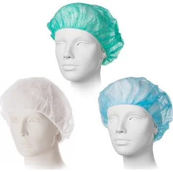 rouška Jednorázová čepice Baret, modrá, 100 ks