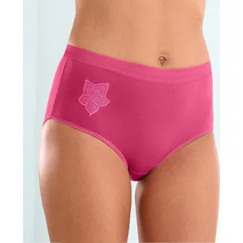 Kalhotky Sada 4 kalhotek maxi s výšivkou sada syté barvy 42/44