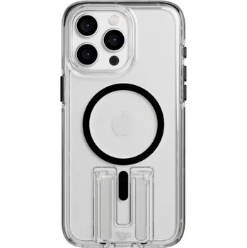 Pouzdro na mobilní telefon Tech21 EvoCrystal Kick Case MagSafe iP 15 Pro Max Clear/Blk