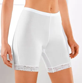 Dámské spodní prádlo Sada 2 kalhotek panty z pružné bavlny s krajkou bílá 34/36