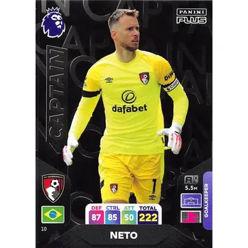 Karetní hra 2024 Panini Premier League Plus 10 Neto Kapitán