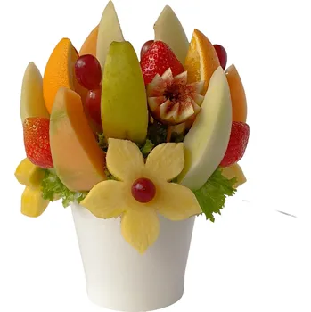 Dárkový potravinový koš Ovocná kytice