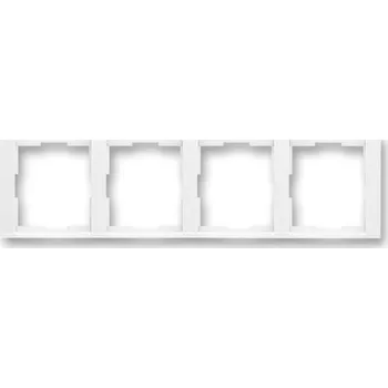 vypínač ABB Elektropraga Jablonec Rámeček čtyřnásobný, vodorovný bílá/bílá 3901F-A00140 03