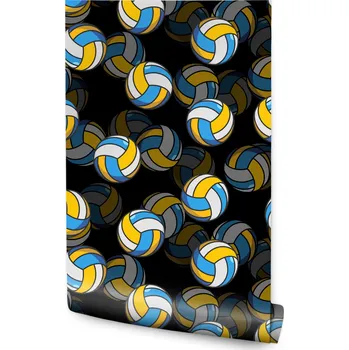 Fototapeta Mládežnická tapeta VOLEJBAL Barevné míčky Sport