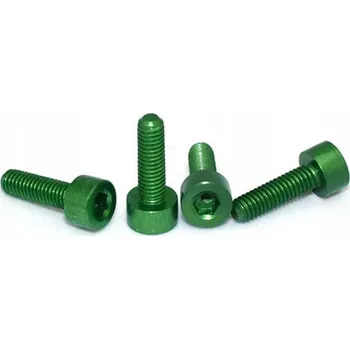 Šroub ProRock hliníkový šroub s vnitřním šestihranem 7075 zelený M3*10mm