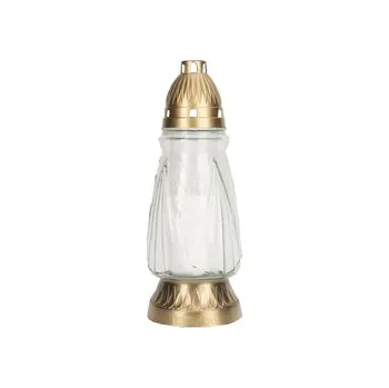 Svíčka Lampa hřbitovní OPONA skleněná 170g d11x29cm