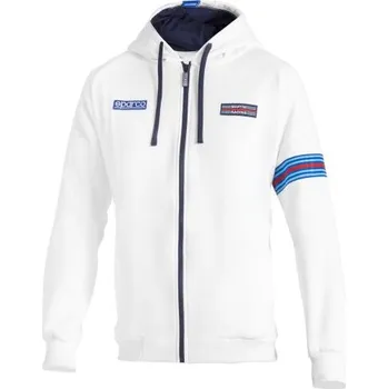 Pánská mikina Sparco Martini Racing Hooded Sweatshirt Bílá XXXL