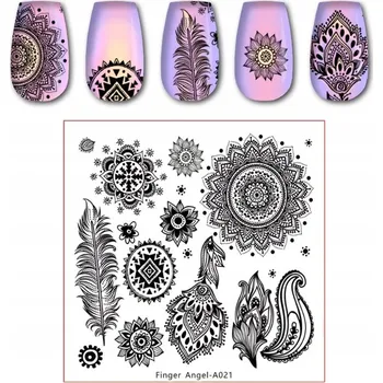 Přípravek na nehty Šablona / Destička na nehty pro zdobení nehtů