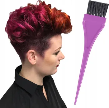 Kosmetický štětec Štětec se špičkou xhair fialový, štětiny plast