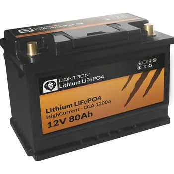 Trakční baterie LIONTRON LiFePO4 12,8V 80Ah HighCurrent 1200A CCA s BMS LTLIFE1280S