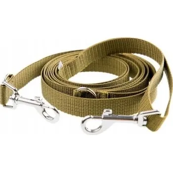 Vodítko pro psa Vodítko nastavitelné 280 cm khaki