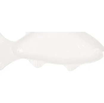Talíř Bílá miska / talíř ve tvaru ryby Fish Bowl - 30*15*3 cm / 150 ml
