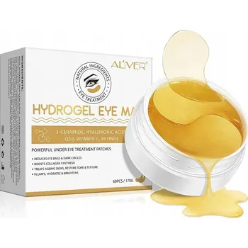 Pleťová maska Aliver Hydrogel Eye Mask Gold - oční maska 60ks