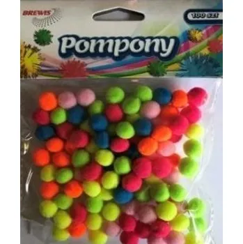 Set školních potřeb Pompony 10mm 100szt