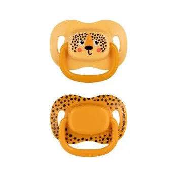 dudlíky Canpol babies Set symetrických silikonových dudlíků BabiesBoo 18m+ 2ks oranžový (cs, Canpol babies)