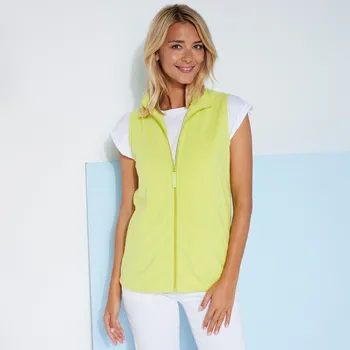 Dámská vesta Fleecová vesta na zip anýzová 46/48