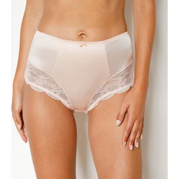 Kalhotky Stahující kalhotky ze saténového úpletu a krajky pudrová 50/52