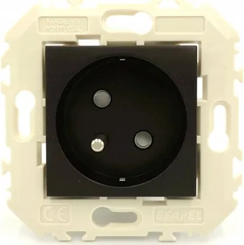 Elektrická zásuvka Elektrická Zásuvka nástěnná Efapel černá