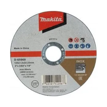 Příslušenství k brusce Makita, spol. s r.o. Řezný kotouč 125x1.2x22.23 nerez D-65969