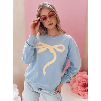 Dámská mikina Dámská mikina oversize DSTREET SOFTTIE SVĚTLE MODRÁ unisize