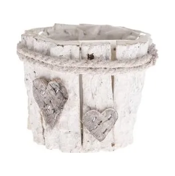 Obal na květináč Dřevěný obal na květináč s PVC, 0/40