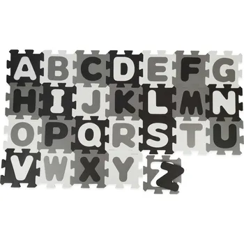 Hrací deka Bieco - Pěnová hrací podložka s abecedou - puzzle black & white - 26 ks