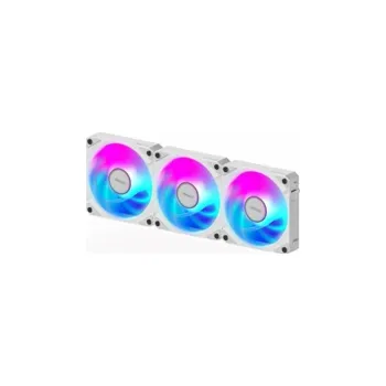 Počítačové chlazení Gigabyte AORUS EZ CHAIN FAN 120 ICE, ARGB, white, 3-Pack
