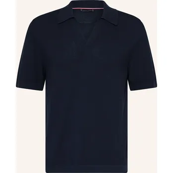Pánská košile Tommy Hilfiger Pánská Úpletová Polokošile Regular Fit, tmavě...