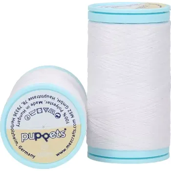 Nit Univerzální polyesterová nit Puppets bílá 1712 (Univerzální polyesterová nit TKT120)