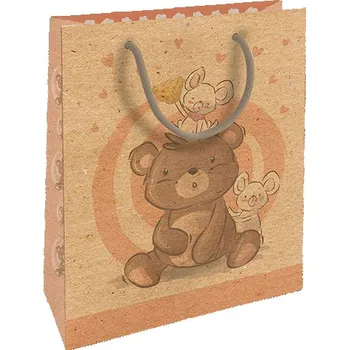 Dárková taška Dárková taška kraft střední Kamarádi