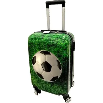 Dětský cestovní kufr Fotbalový míč na trávě 45l